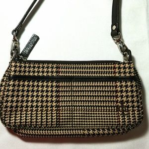 Ralph Lauren herringbone plaid small bag